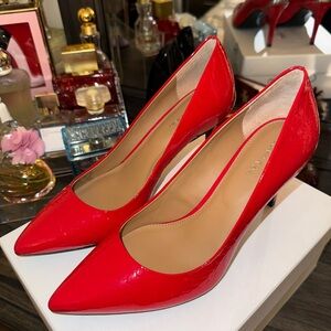 Calvin Klein Women's Gayle Pump in Crimson Red